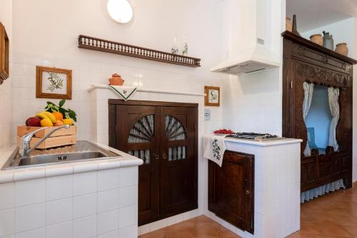 Dapur atau dapur kecil di Agriturismo La Rombaia