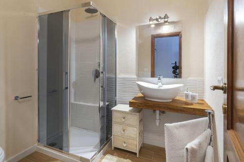 A bathroom at Casa Gli Ulivi
