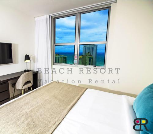 Postel nebo postele na pokoji v ubytování HYDE Beach House Apartments