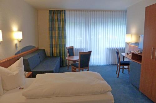 Katil atau katil-katil dalam bilik di Landhotel Sulzbacher Hof