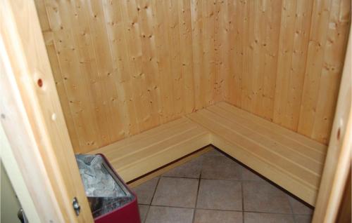 a small room with a wooden floor in a corner at Holiday Home Grønkær Høj Vej Haderslev X in Haderslev
