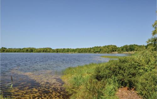 a large body of water with trees in the background at Holiday Home Egelunden Ansager I in Ansager