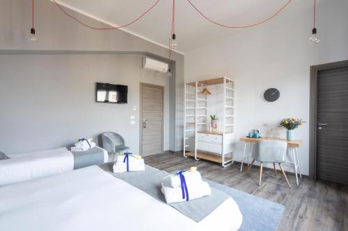 Postel nebo postele na pokoji v ubytování Hotel Miceli - Civico 50