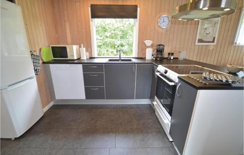 Η κουζίνα ή μικρή κουζίνα στο Holiday Home Gedser 07