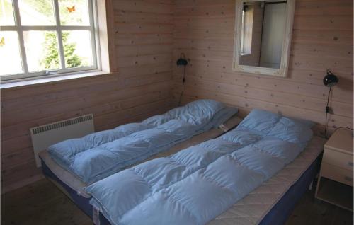 HouにあるAmazing Home In Tranekr With Saunaの2ベッド 2窓付きの部屋