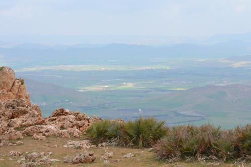 a view from the top of a mountain at Ferme D"Hote Lala Fatima in Aïn Leuh