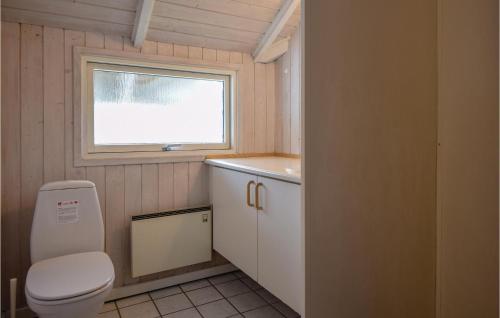 ブラーバンドにあるAmazing Home In Blvand With Wifiの小さなバスルーム(トイレ、窓付)が備わります。