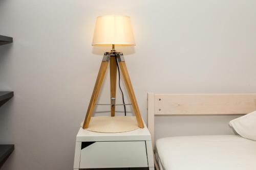 Un ou plusieurs lits dans un hébergement de l'établissement Apartment Macho