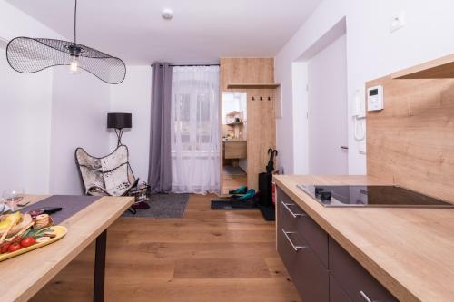 Cuisine ou kitchenette dans l'établissement Apartment Macho