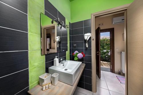 Koupelna v ubytování Hotel Petradi