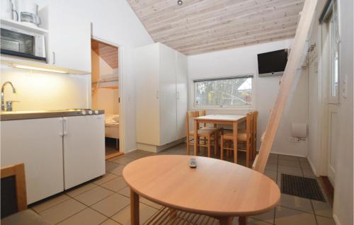 Kjøkken eller kjøkkenkrok på Juelsminde Campinghytte