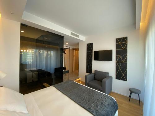 Postel nebo postele na pokoji v ubytování MYHOME 75 Premium Luxury B&B