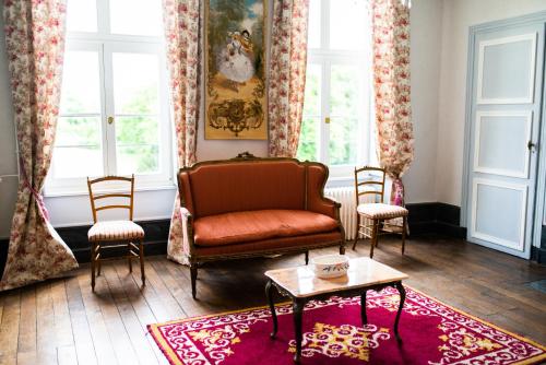 Ruang duduk di Château de Vitry-la-Ville