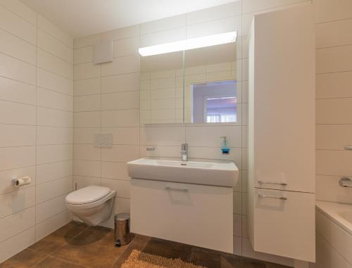 Kylpyhuone majoituspaikassa Chalet Gousweid- Schilthorn Apartment