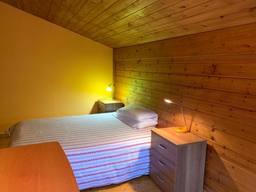 Postel nebo postele na pokoji v ubytování MAIANS - Peu del Riu 122 - Vall d'Incles - Soldeu