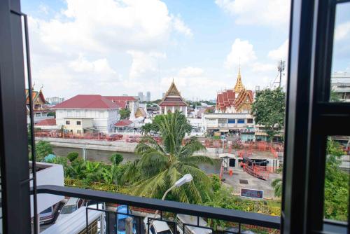 A general view of Bangkok or a view of the city taken from the homestay