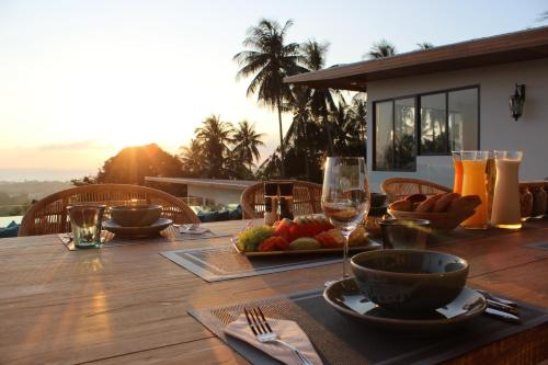 Jídlo v vily nebo okolí