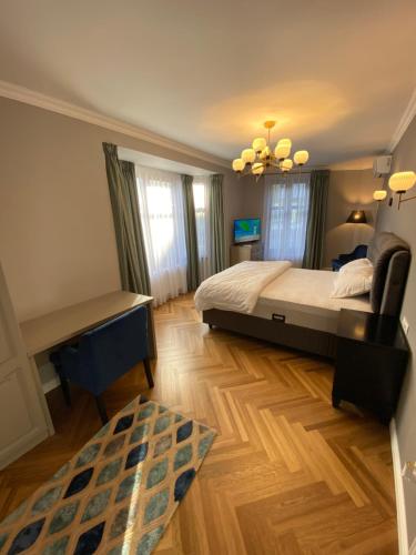 Un pat sau paturi într-o cameră la Casa Ayan