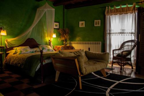 Krevet ili kreveti u jedinici u okviru objekta El Folló Turisme Rural