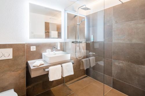 Koupelna v ubytování Hotel Al Ponte