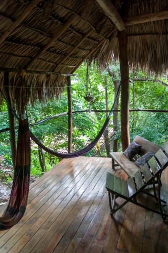 Ein Garten an der Unterkunft Hostel Clandestino Maderas