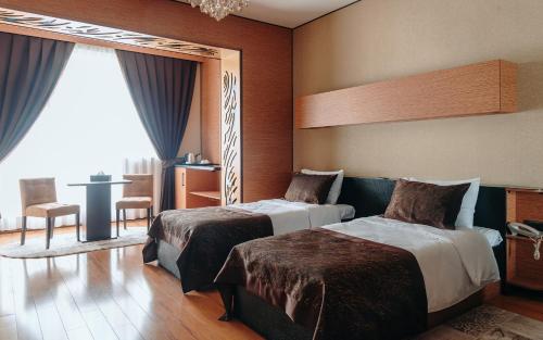 Bayil Breeze Hotel & Restaurantにあるベッド