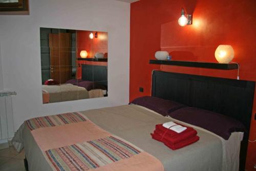 En eller flere senge i et værelse på Il sogno di Gabry
