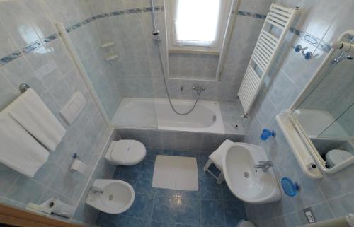 Koupelna v ubytování Albergo Villa Edera