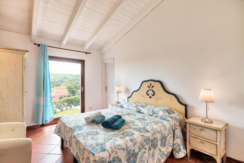 Postelja oz. postelje v sobi nastanitve Villa Costanza