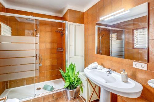 Kúpeľňa v ubytovaní Sa Barberia De Sineu