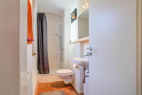 Koupelna v ubytování Ferienwohnung Oestreich