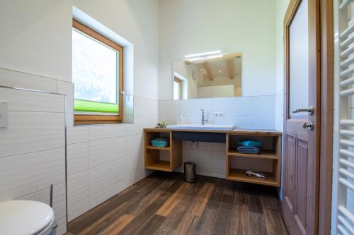 Koupelna v ubytování Ferienwohnung Leitinger
