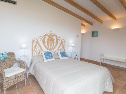 Postel nebo postele na pokoji v ubytování Villa De Lujo Frente A La Playa