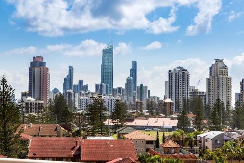 a city with tall buildings and tall buildings at Belle Maison Apartments - Official in Gold Coast