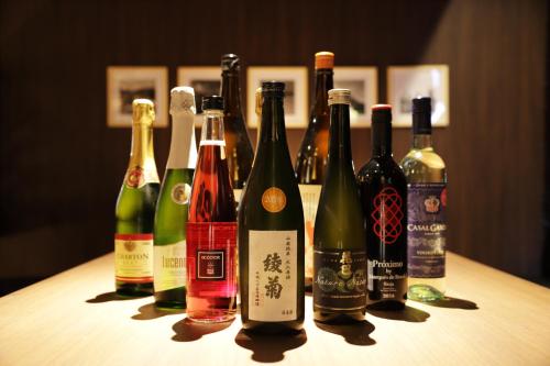 a group of bottles of wine sitting on a table at THE CHELSEA BREATH in Takamatsu