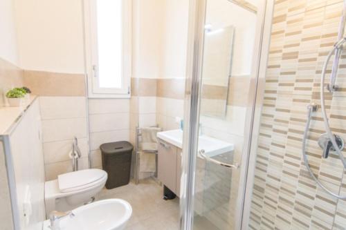 Koupelna v ubytování Cittadella Apartment