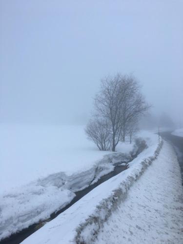 Obiekt B&B Le Cloux zimą