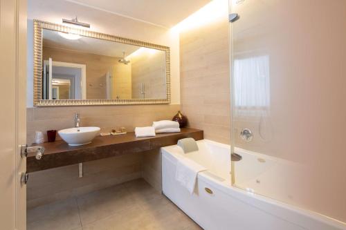 Koupelna v ubytování Hotel Patavium