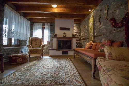 Гостиная зона в Villa Family Klinos