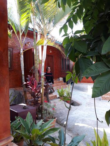 Taman di luar Kongkeo Guesthouse