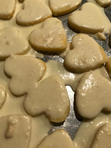 a group of cookies in the shape of hearts at CASA LORY Poggio Murella in Poggio Murella