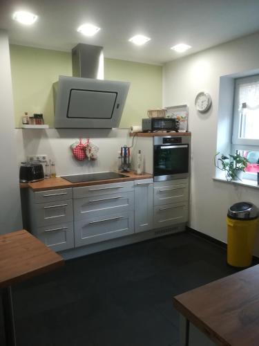 Una cocina o cocineta en Appartment Fasanenhof Klinikum und Uni nah mit Netflix