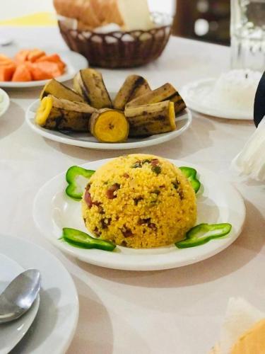 バーハ・グランデにあるPousada Perola da Barraの皿盛り