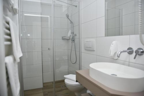 Koupelna v ubytování Hotel-Skischule Krallinger