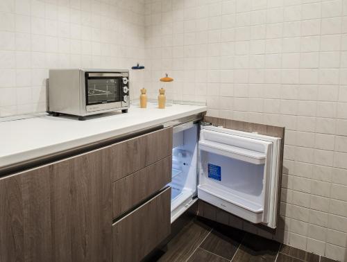 Dapur atau dapur kecil di Aparthotel ParKHo