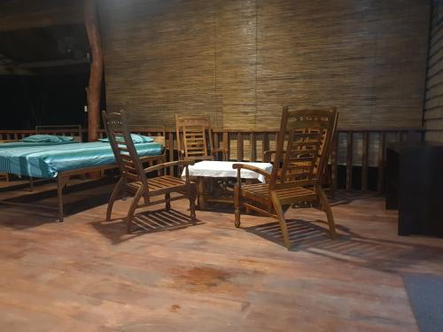 Katil atau katil-katil dalam bilik di Jungle House