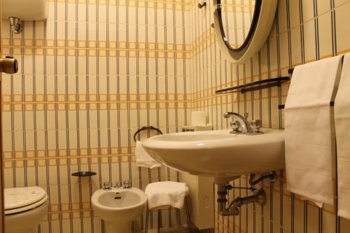 Koupelna v ubytování Hotel Ismaele