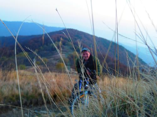 a man standing on top of a hill at Family Green in Sasovka