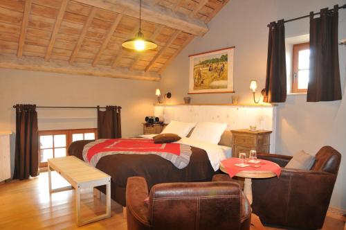 Posezení v ubytování B&B Le Clos de la Fontaine