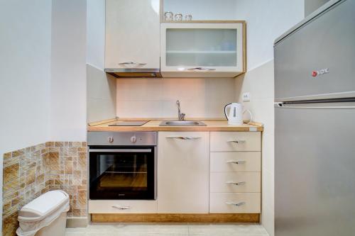 Køkken eller tekøkken på Apartman 008